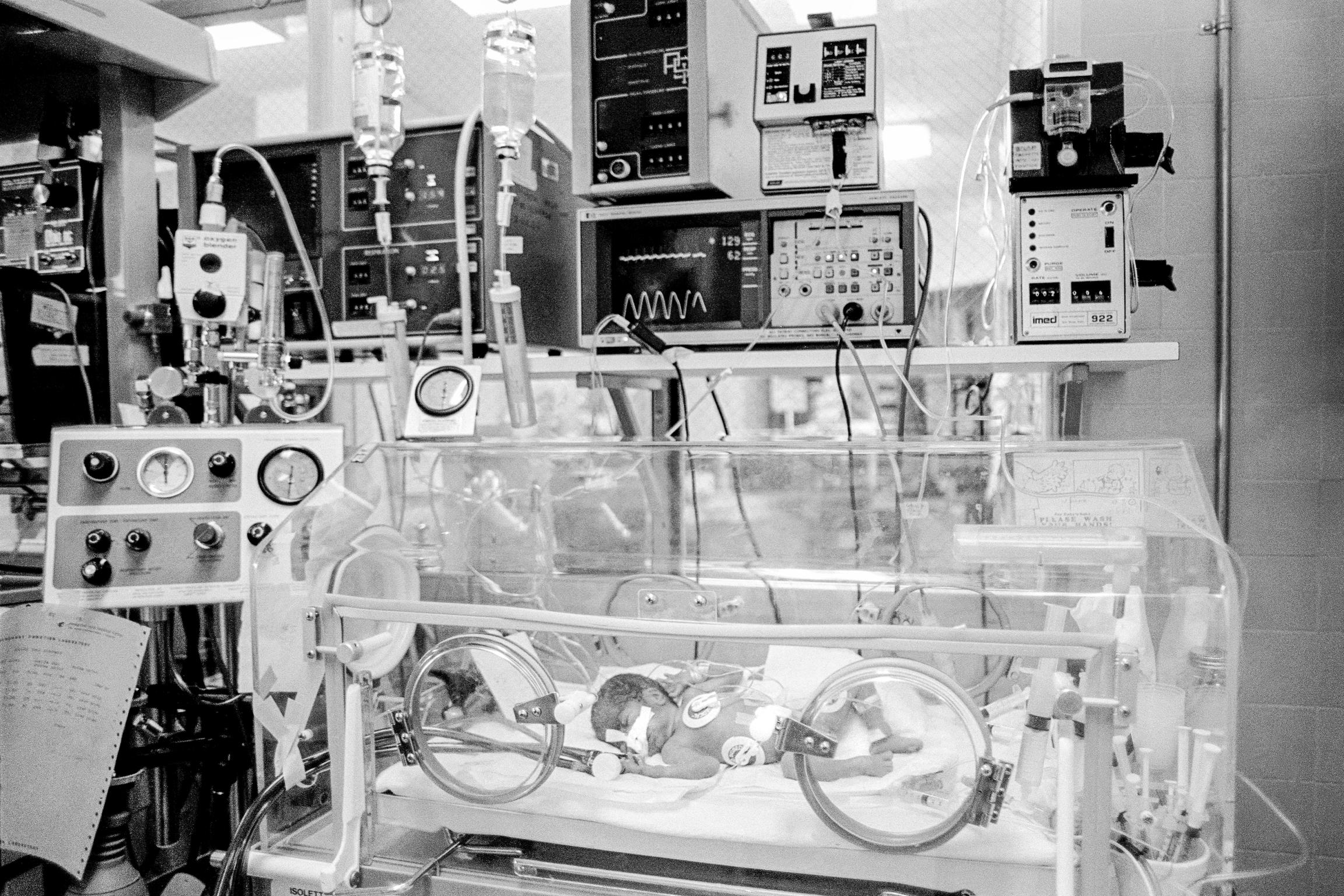 Preemie Baby unit at St Joseph's Hospital. I.C.U. Center. Phoenix, Arizona USA
