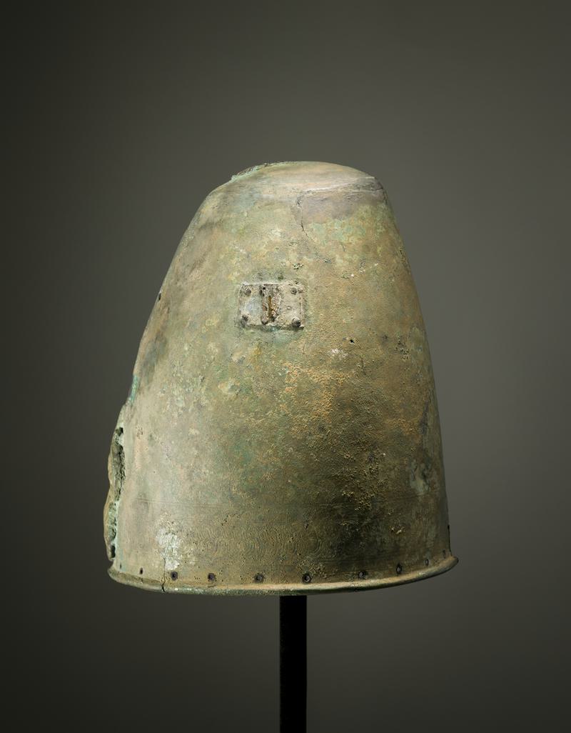 Etruscan copper alloy helmet
