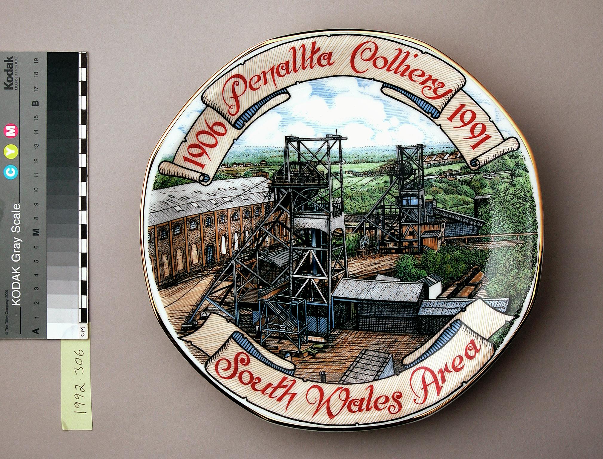 Penallta Colliery commemorative plate