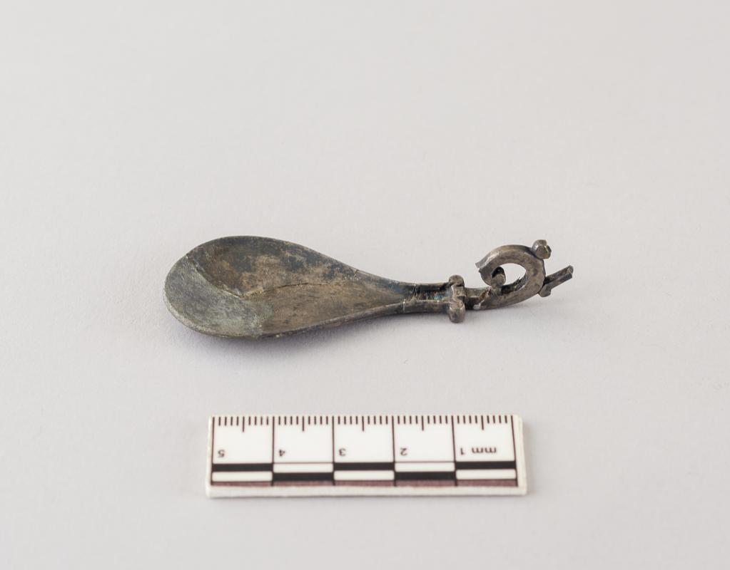 Roman silver spoon bowl
