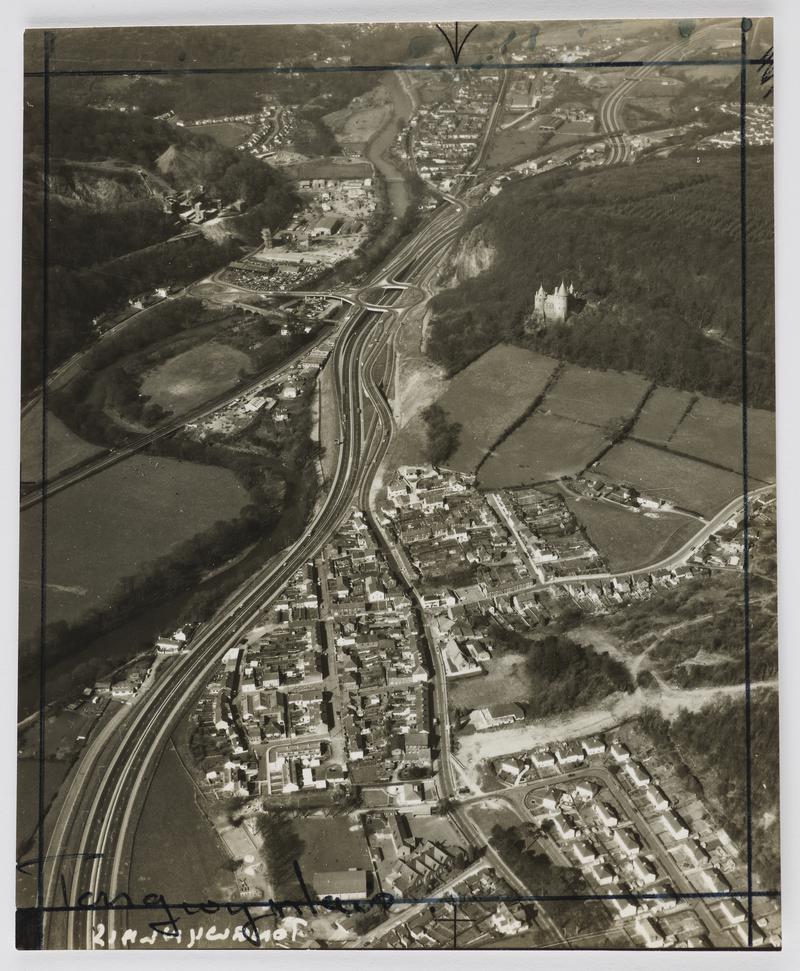 Photographic Print showing an Aerial view of Tongwynlais.