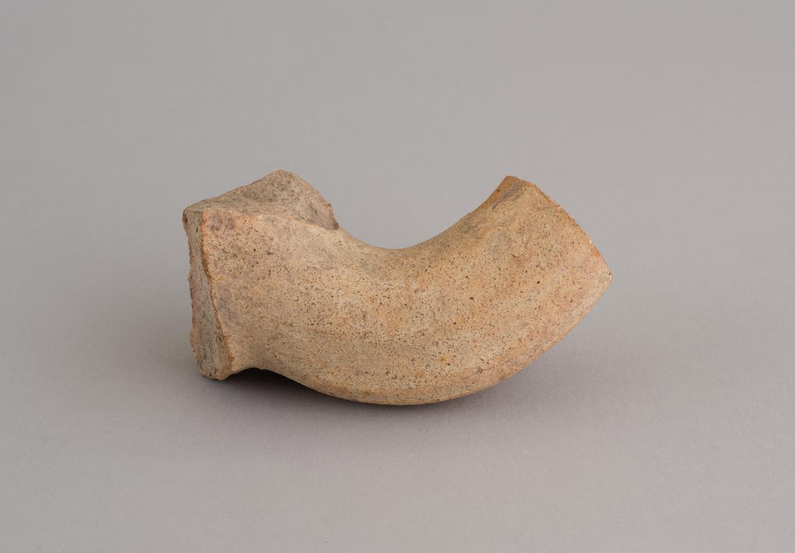 Roman pottery amphora handle