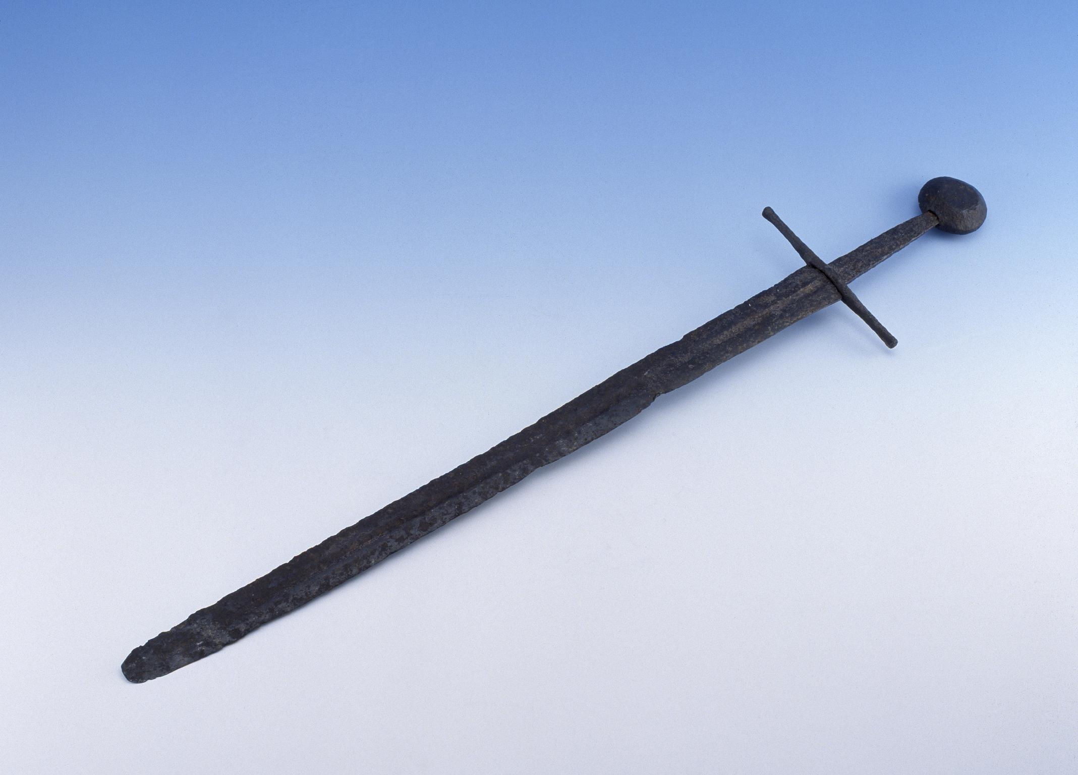 Medieval iron sword