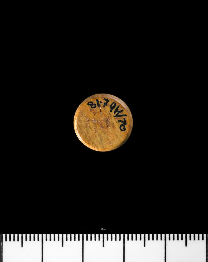 Roman bone gaming counter