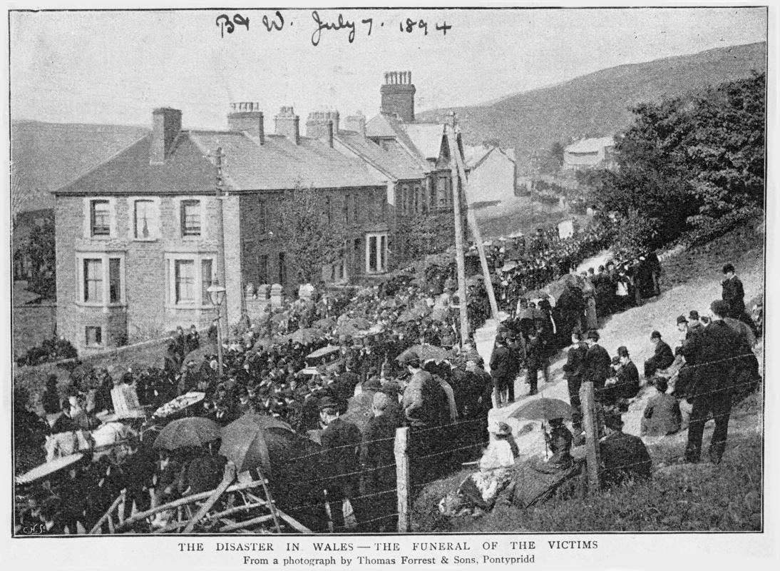 Funeral procession, Albion Colliery Explosion