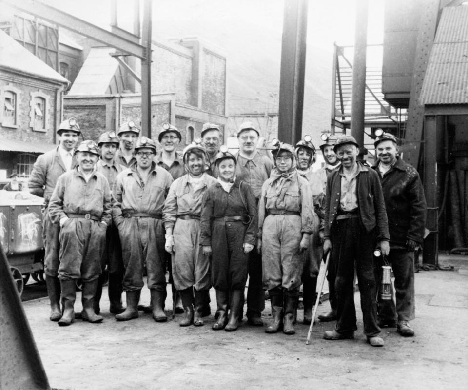 Doctors and nurses from Royal Gwent Hospital visiting Bargoed Colliery