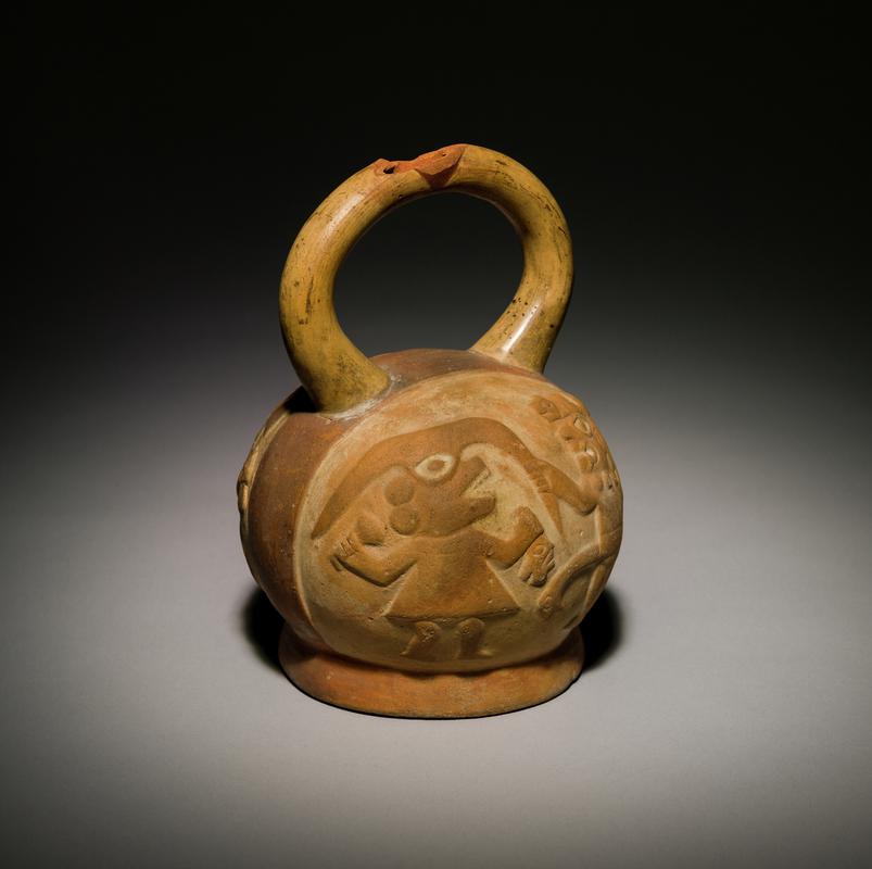 Bottle, stirrup spout