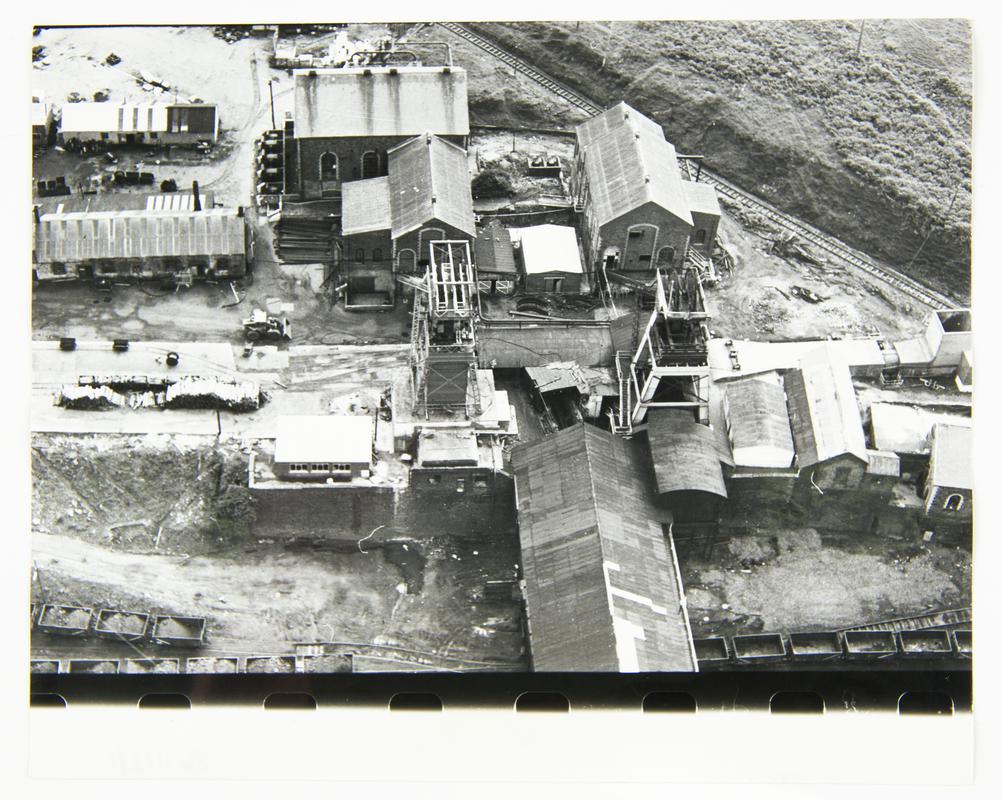 Aerial view of Coegnant Colliery.