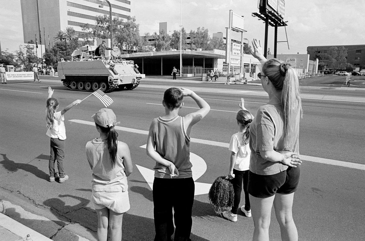 USA. ARIZONA. Phoenix. Veterans Day Parade. 1997.