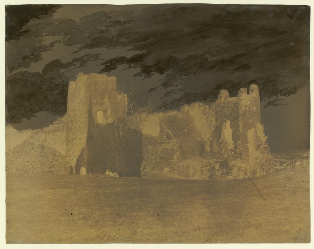 Wax paper calotype negative. From the 1st Courtyard of Pembroke Castle