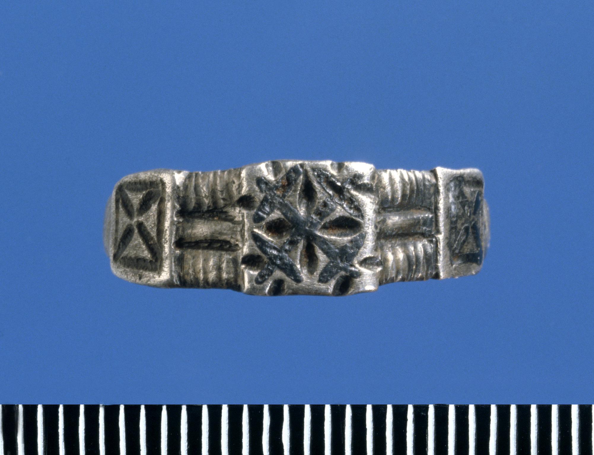 Medieval silver ring