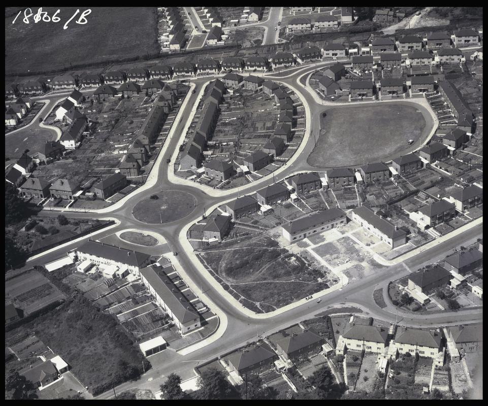 Aerial view of Clodol Ind. Abergavenny