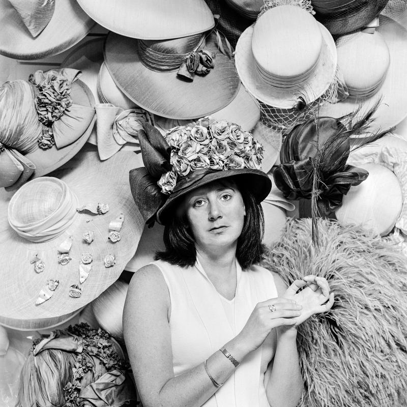 Alison Tod. Photo shot: Studio, Abergavenny 20th August 2002. Place and date of birth: Abergavenny 1963. Main occupation: Milliner. First language: English. Other languages: None. Lived in Wales: Always.