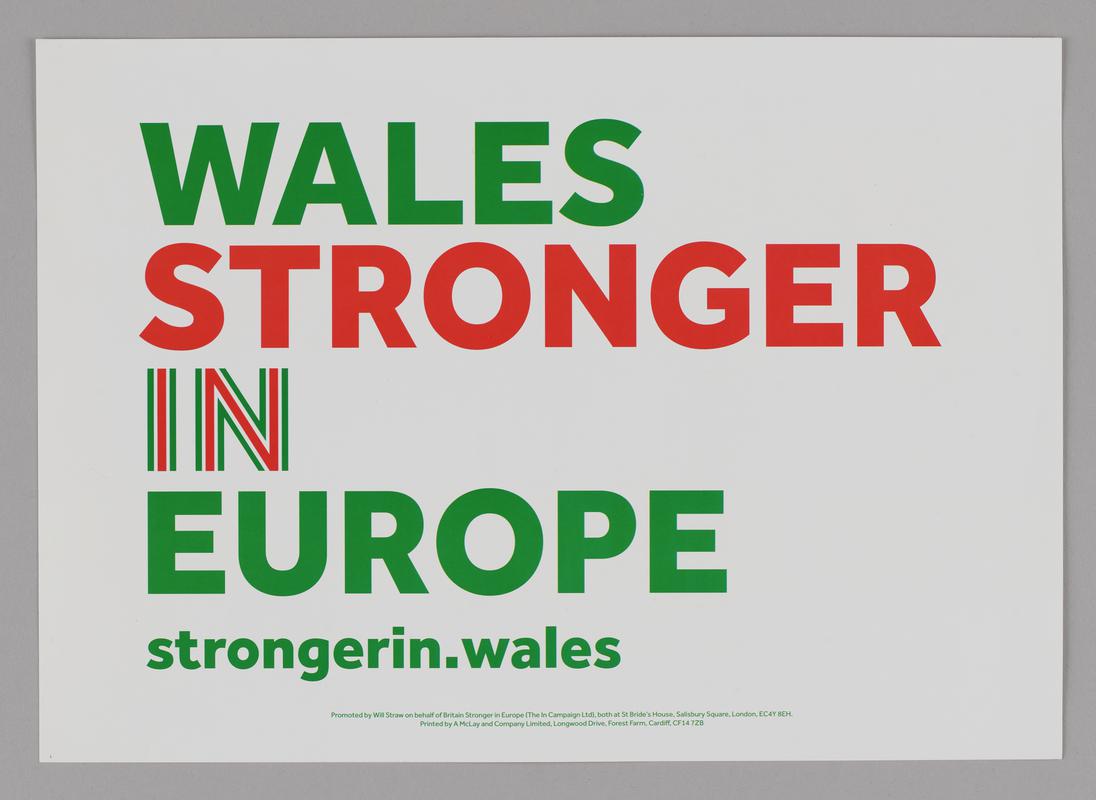 EU referendum leaflet, 2016