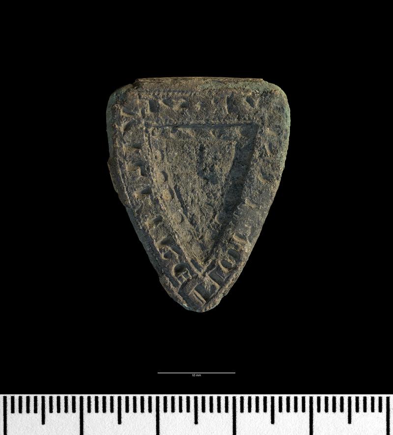 Medieval copper alloy seal die