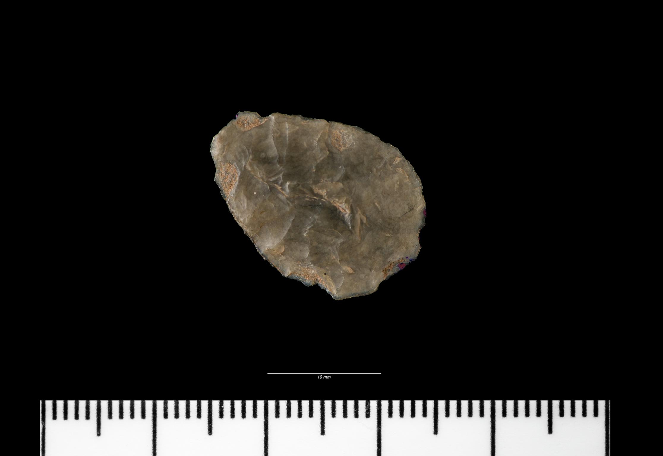 Neolithic flint leaf shaped arrowhead