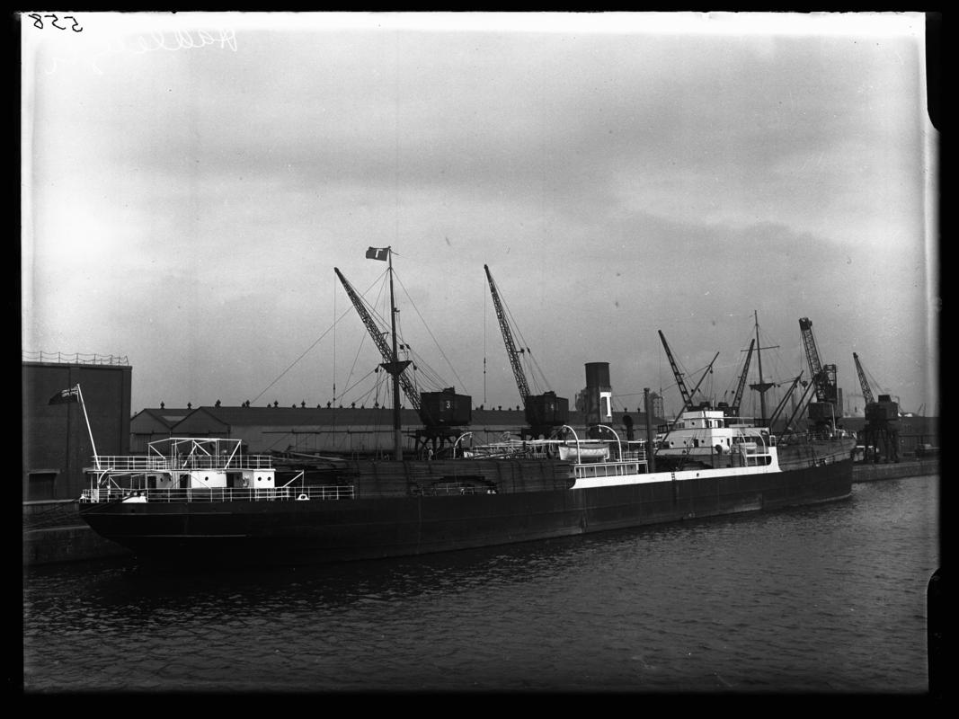 S.S. HADLEIGH, glass negative