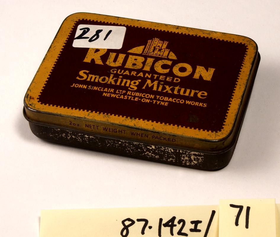 Rubicon tobacco tin
