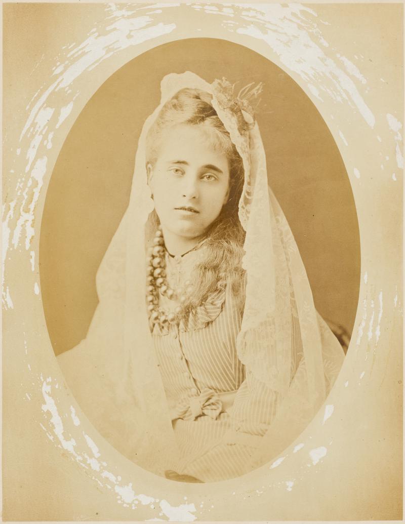 She looks as clear as morning Roses newly washed with Dew (photograph)