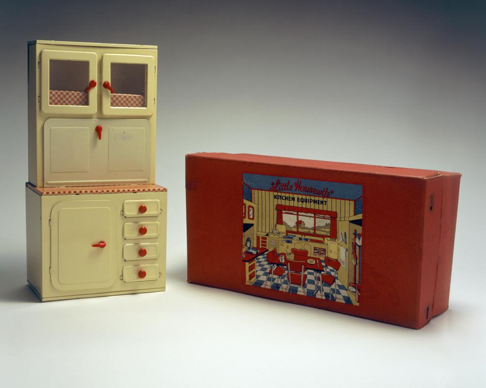 &quot;Little Housewife&quot; toy kitchen cabinet