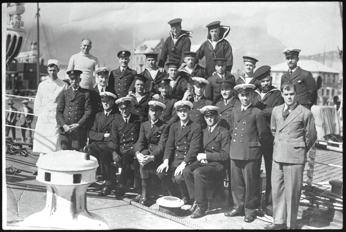 Crew of DISCOVERY II, 1929-1930 Antarctic Expedition.