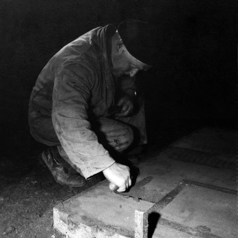 Dinorwig quarry, pattern making moulding, photograph