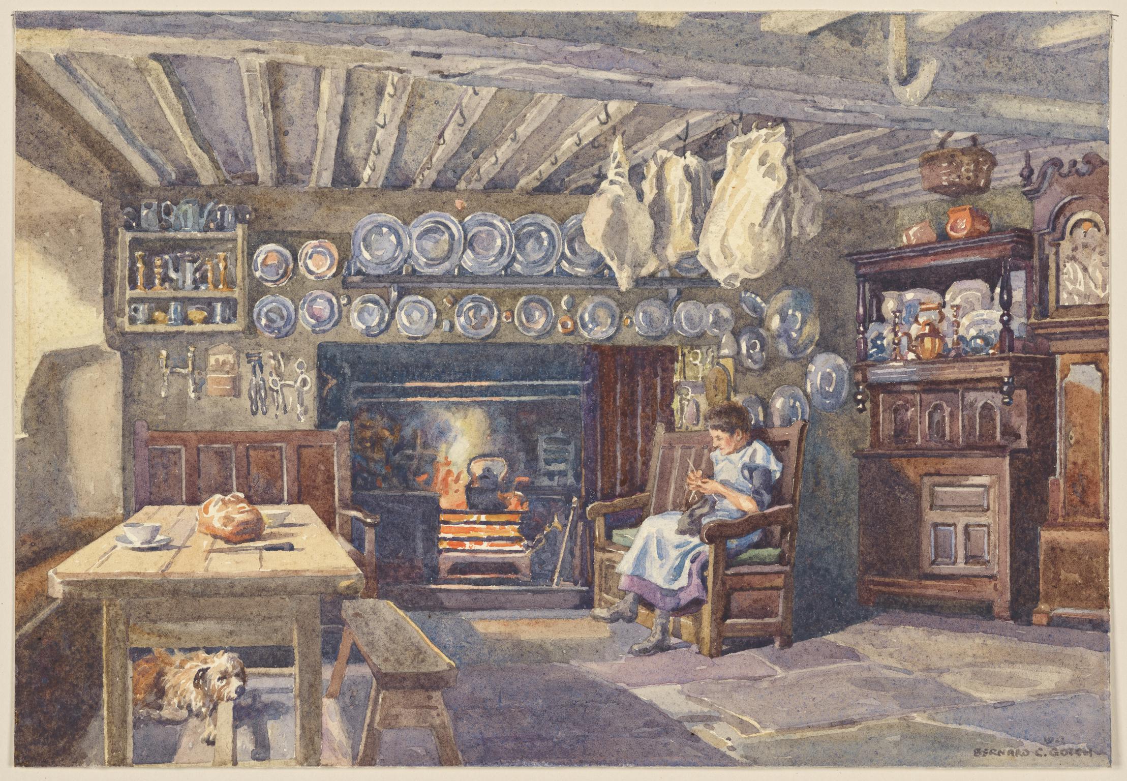 Interior of a Farmhouse Kitchen, Nant Gwynant