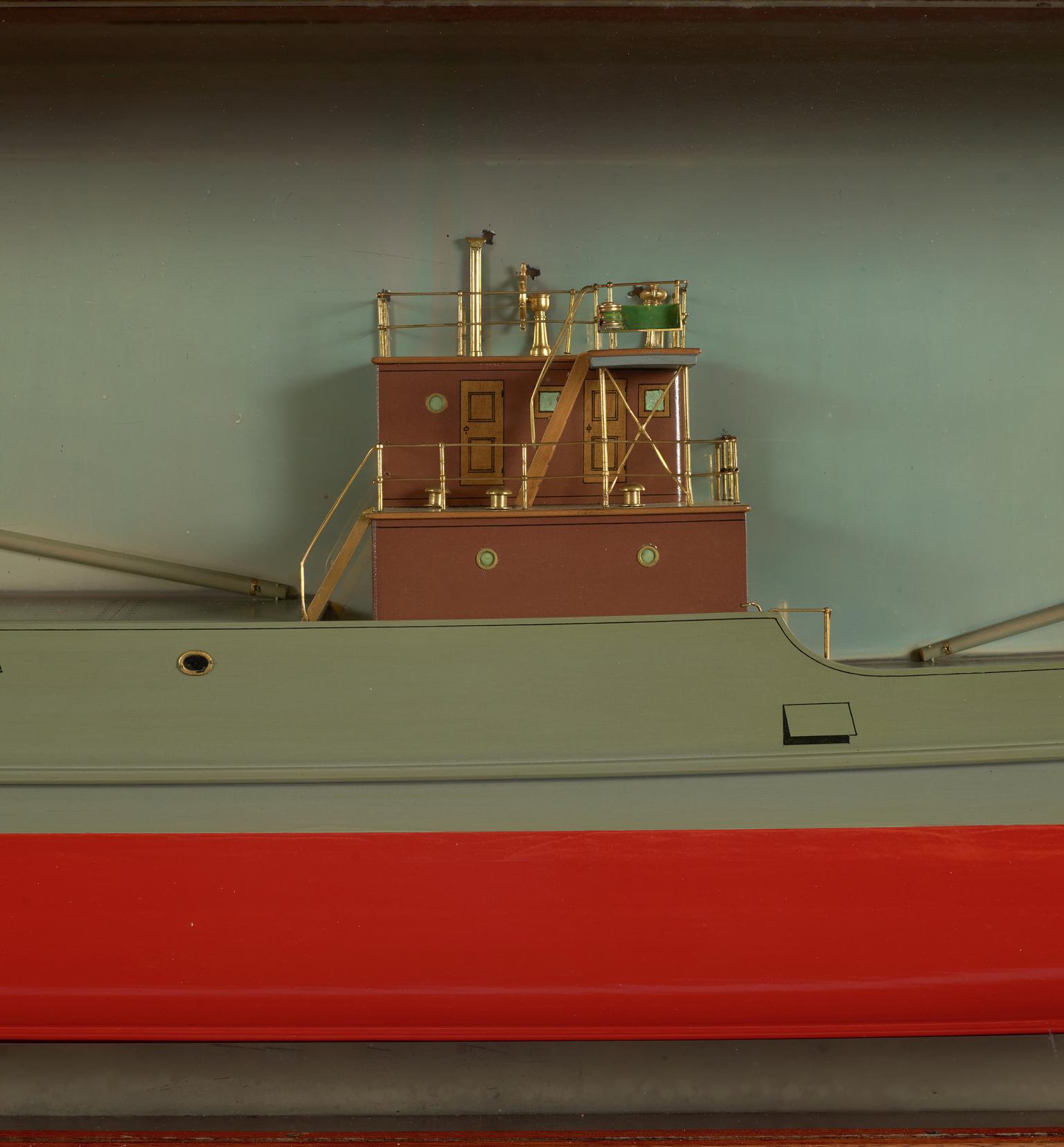 S.S. TIRYDAIL, half hull ship model
