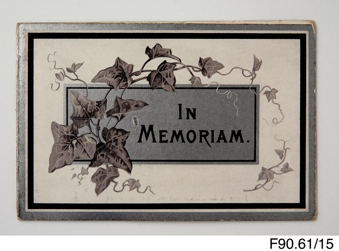 Memorial card