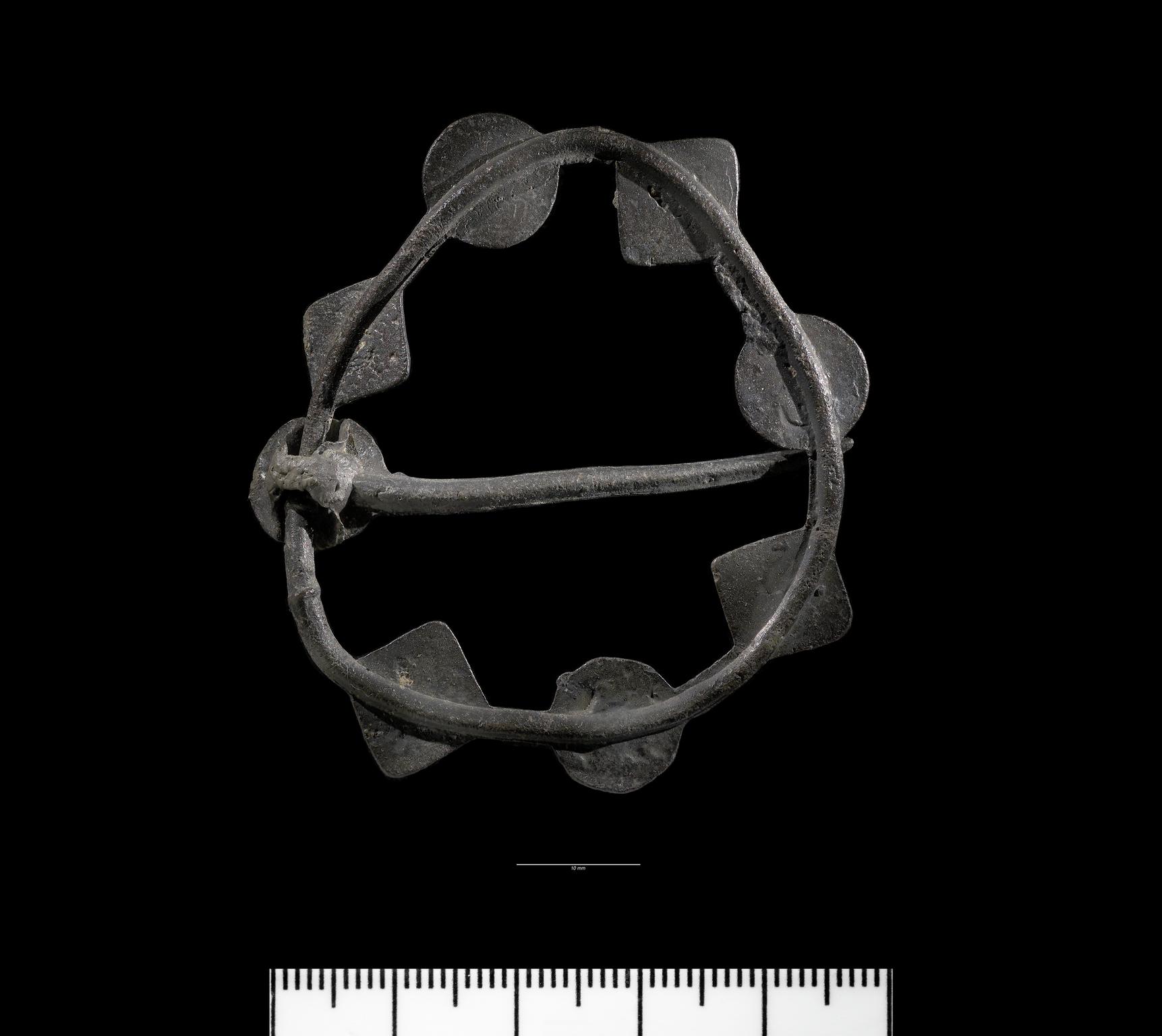 Medieval pewter annular brooch