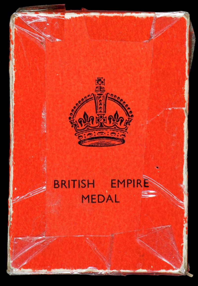 Original box for British Empire Medal