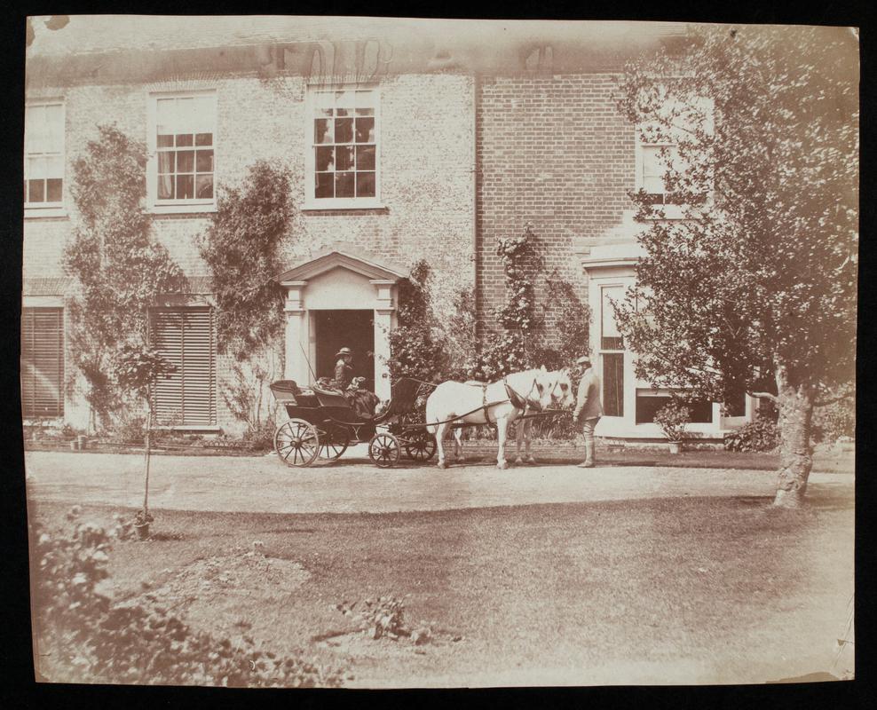 Oakley House, Mrs St John in carriage