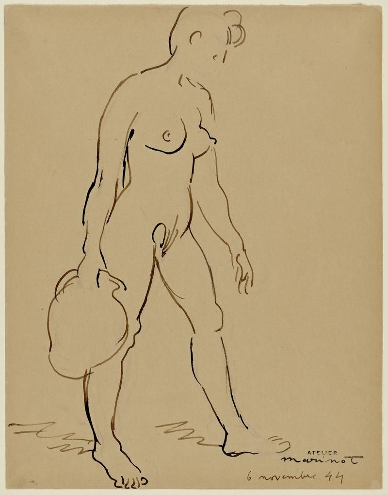 Florence carrying a jug, 1944