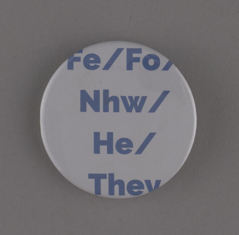 Badge &#039;Nhw / He / They&#039;