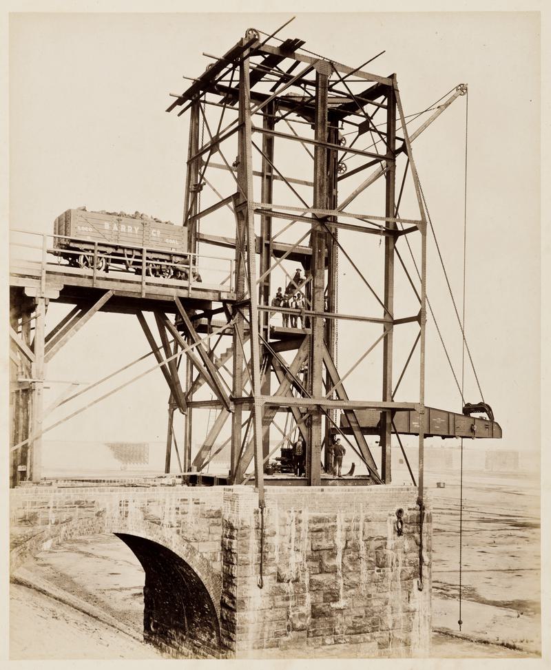 Barry Dock construction, photograph