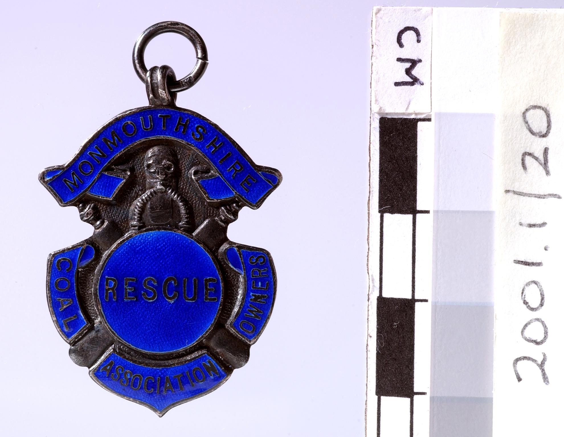 Monmouthshire Coal Owners Association Rescue (badge)