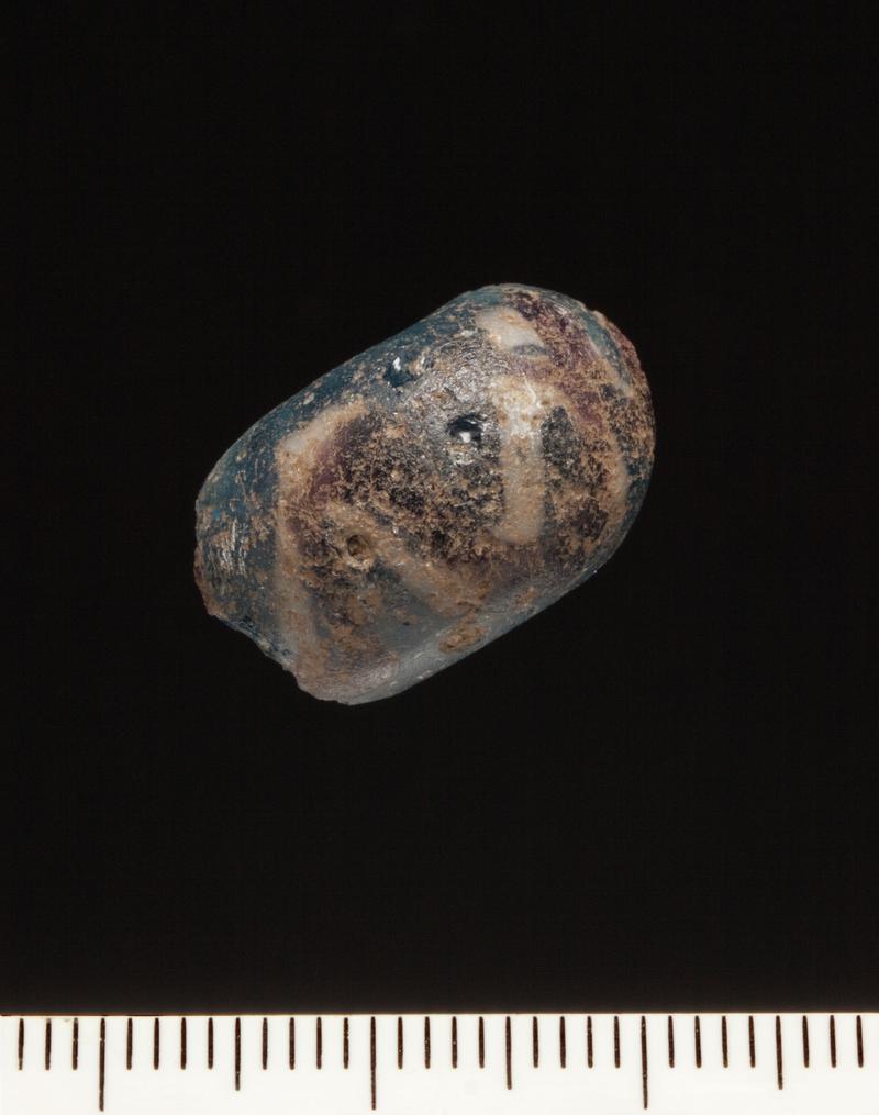 Early medieval glass bead fragment