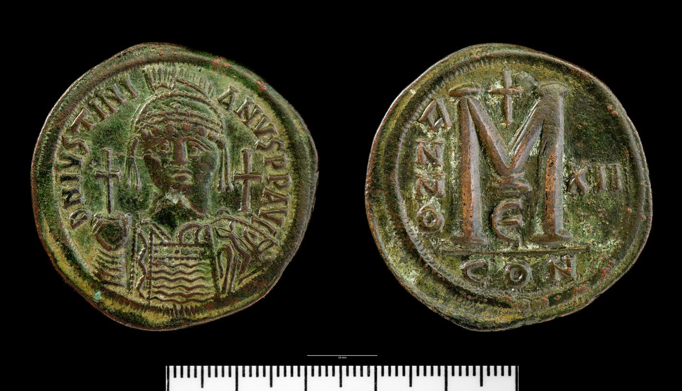 Justinian I, copper 40-noumia