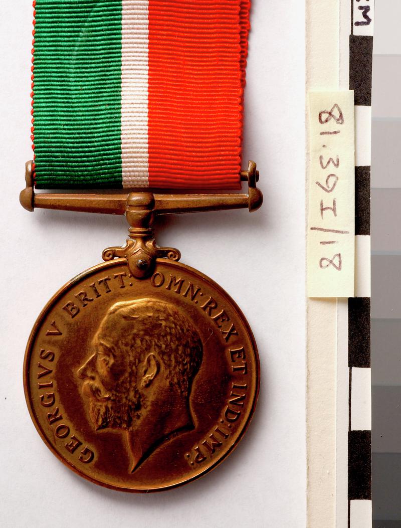 Mercantile Marine War Medal (obverse)