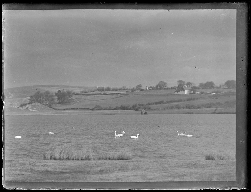 Kenfig Pool, glass negative