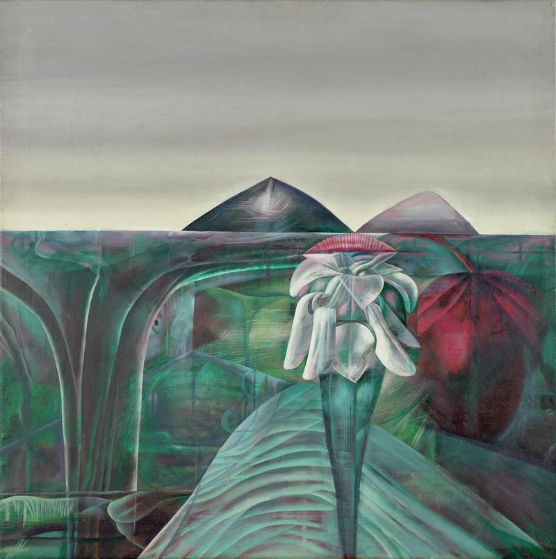 Landscape with Hills and Flowers