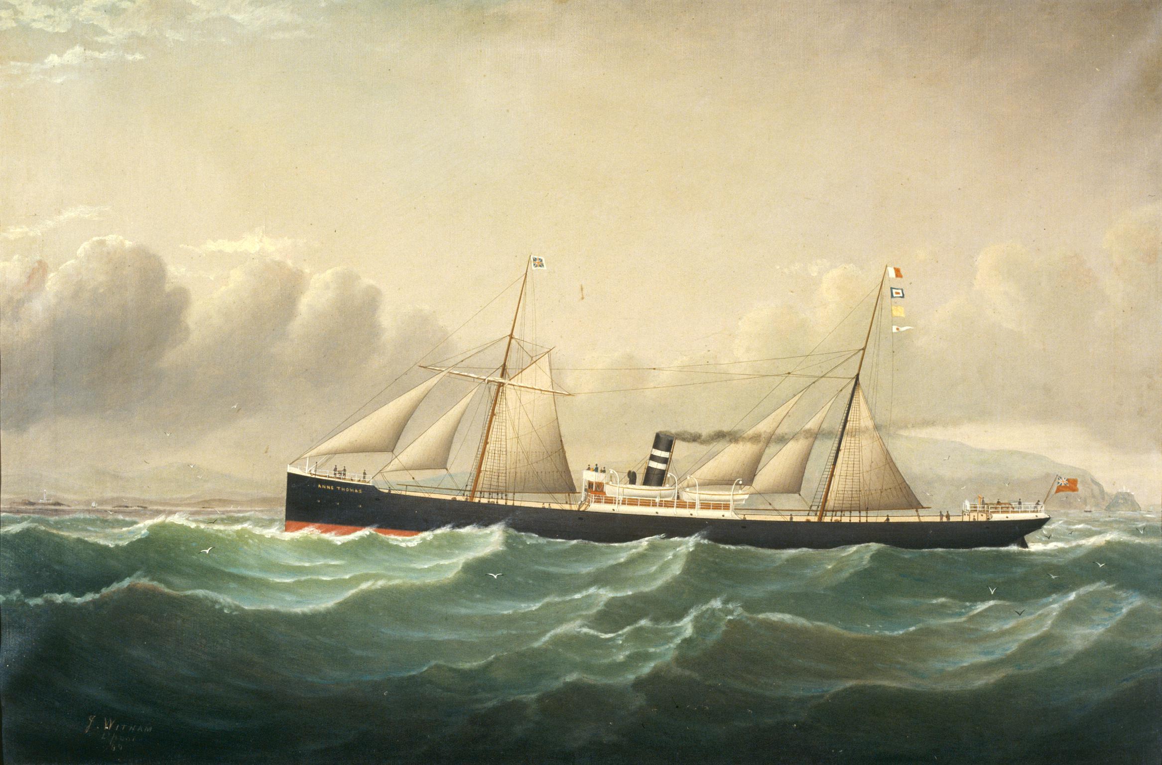 S.S. ANNE THOMAS of Cardiff (painting)