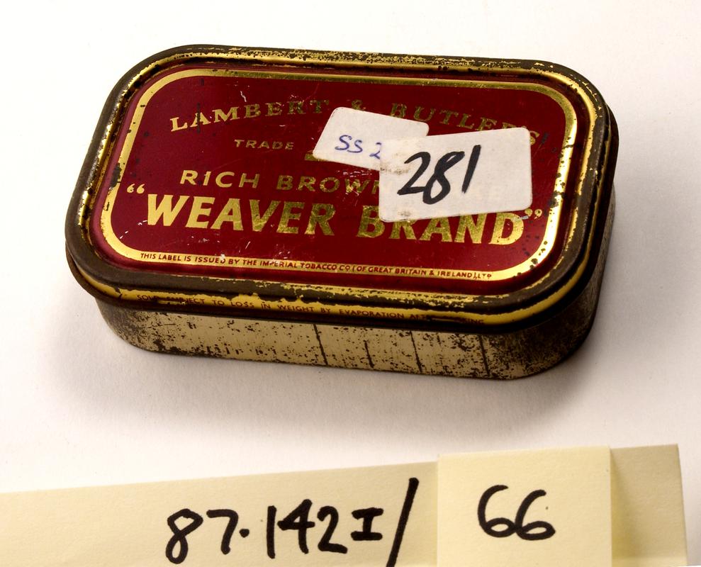 Lambert and Butler tobacco tin