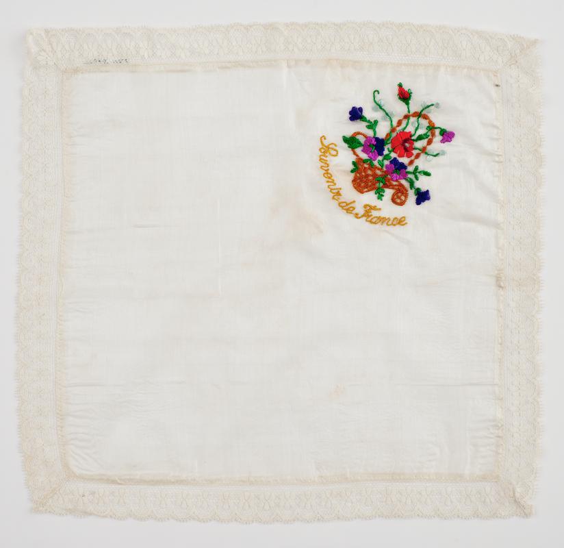 Ivory silk handkerchief