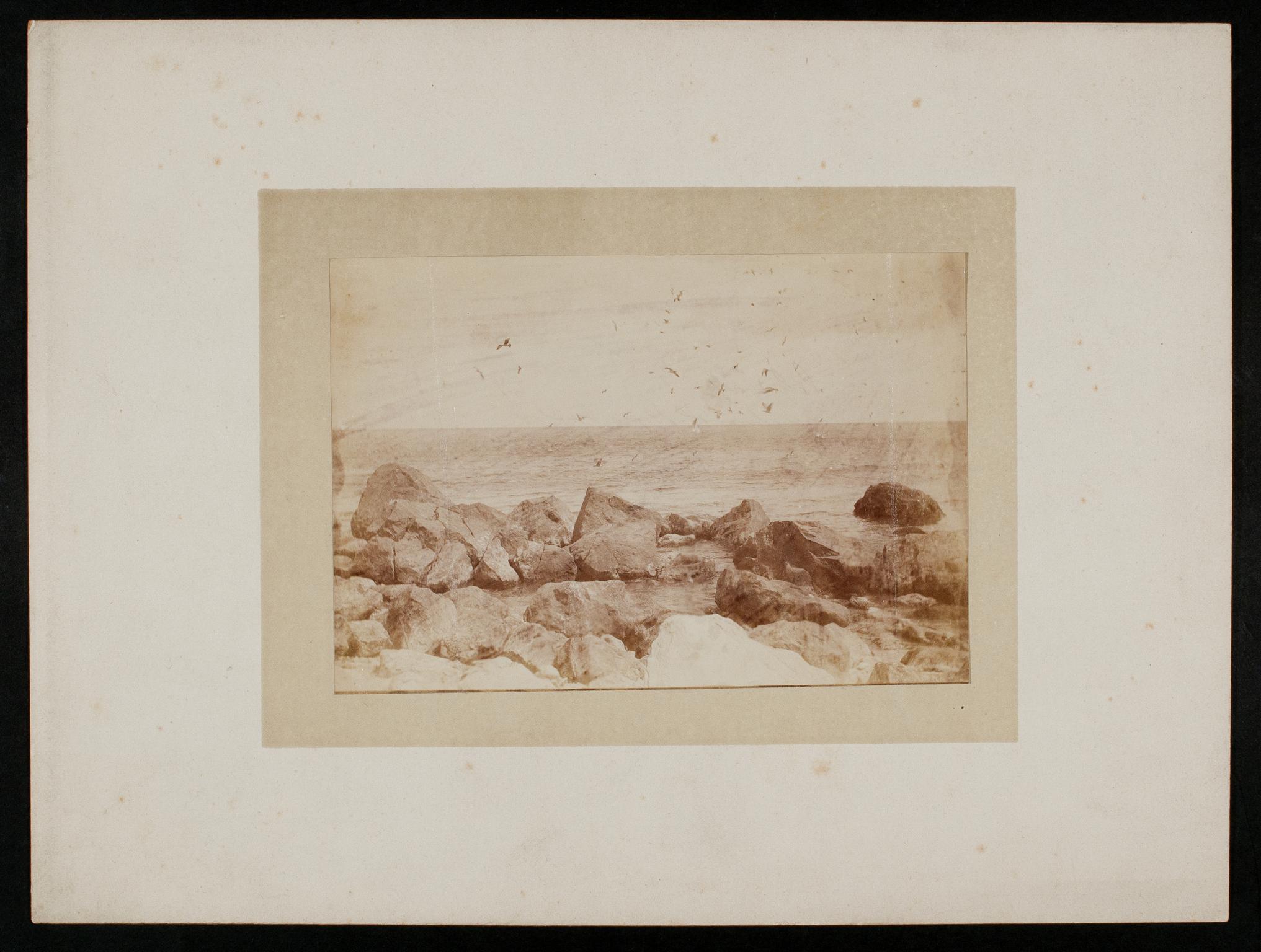 Rocks and sea, photograph