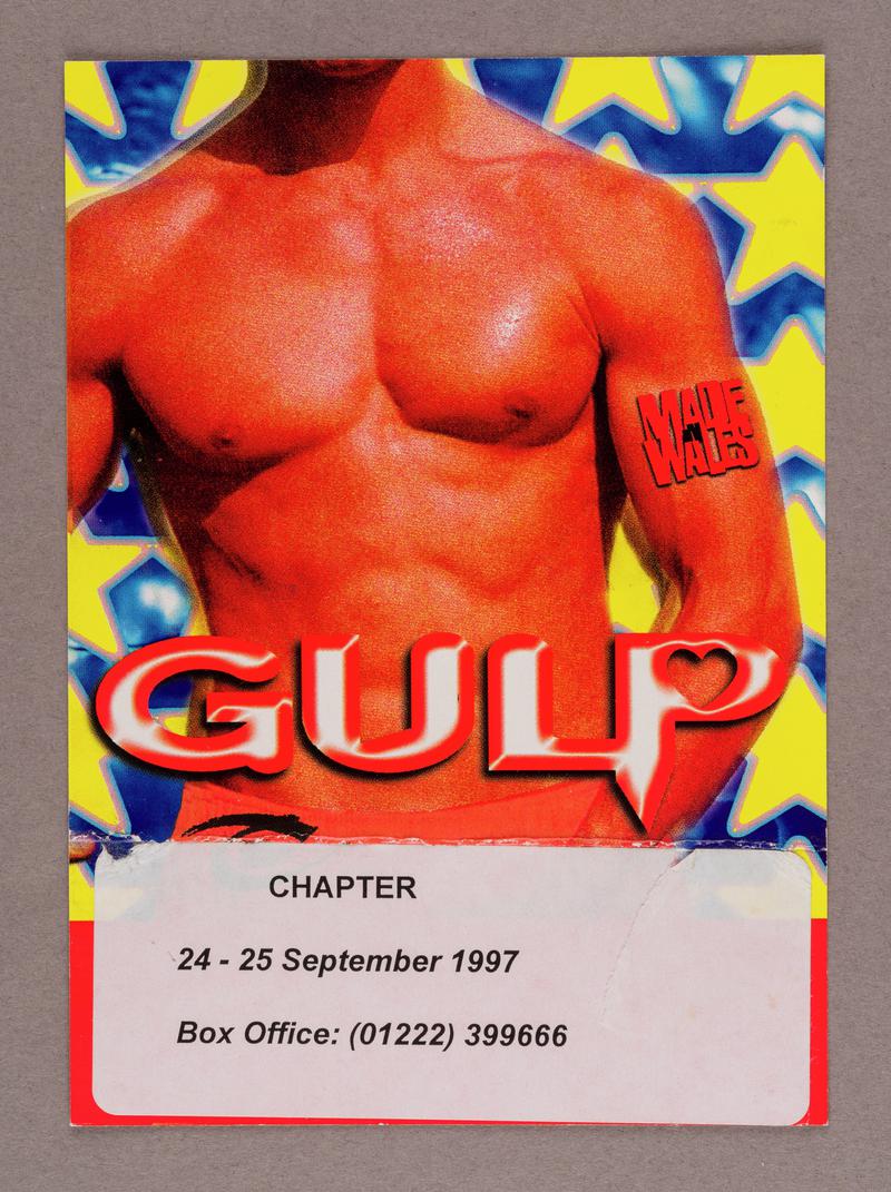 Flyer for play &#039;Gulp&#039;