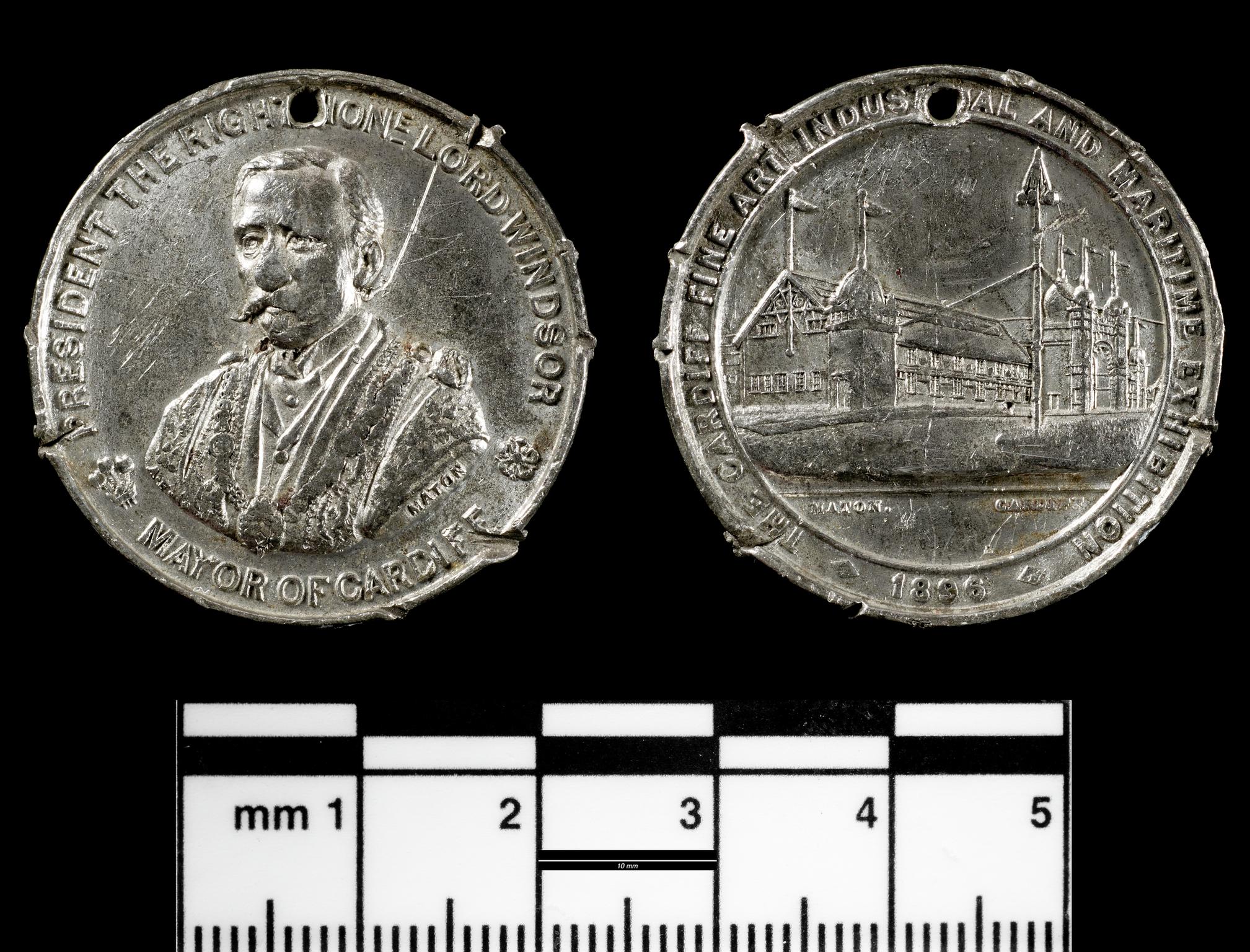 Cardiff Exhibition, 1896, medal