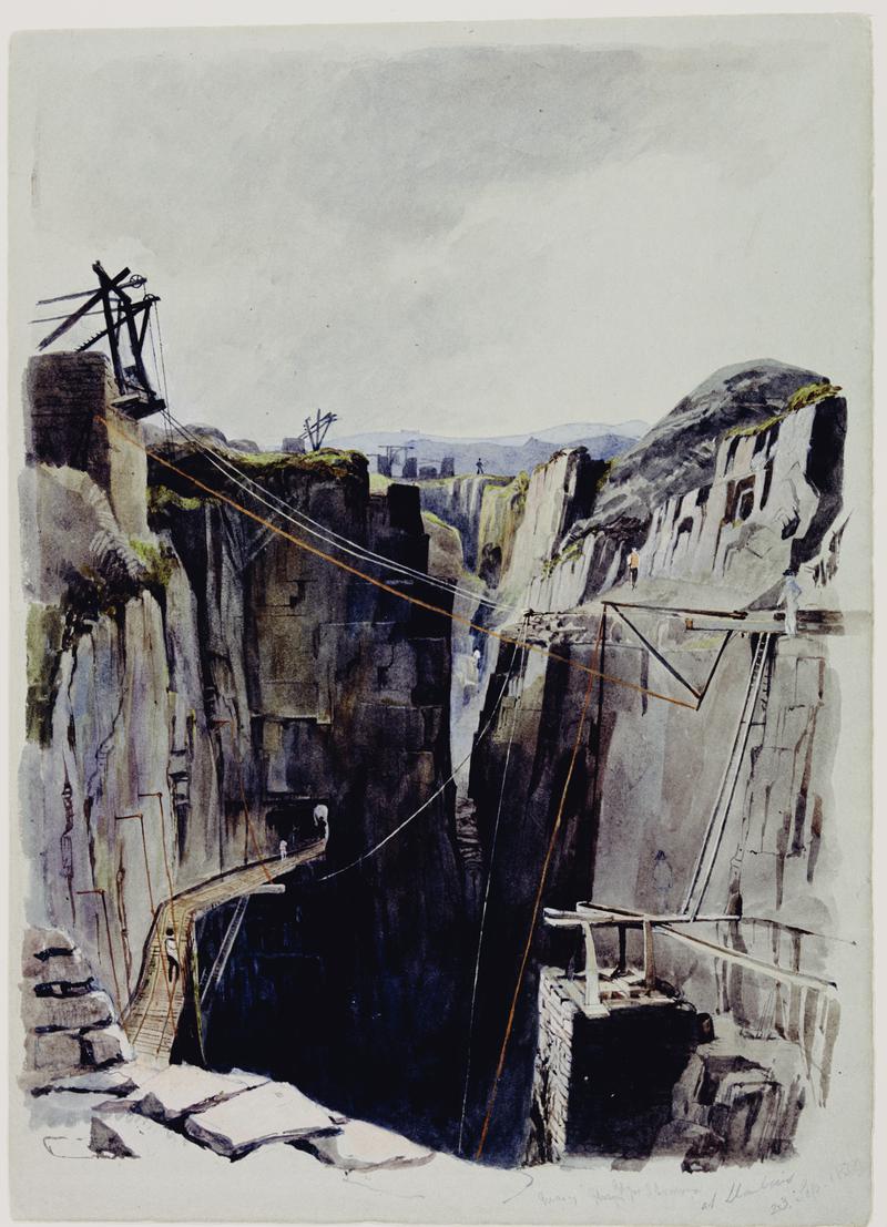 Painting : &quot;Glyn Rhonwy Quarry&quot;