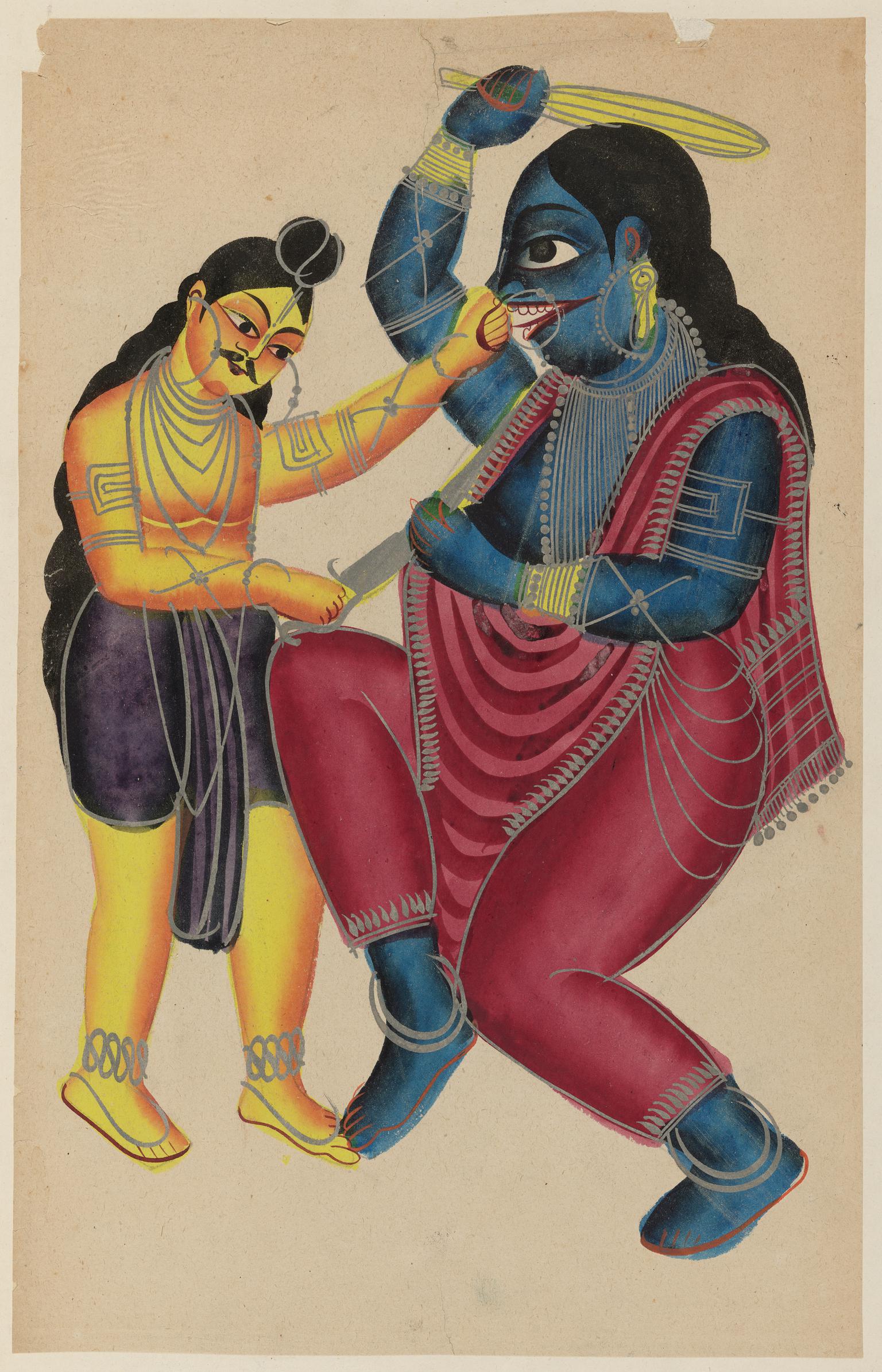 Lakshmana killing a demon