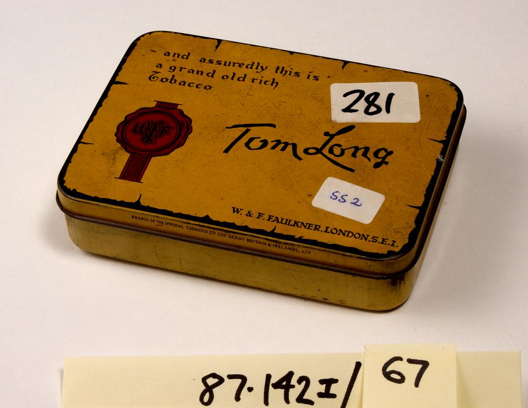 Tom Long tobacco tin